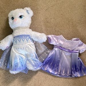 Elsa Build a Bear with extra dress